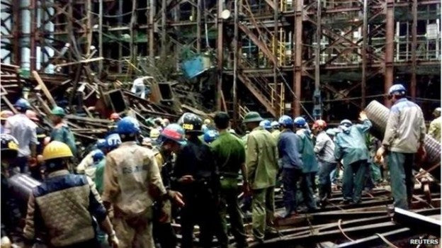 Fatal Scaffolding Collapse In Vietnam