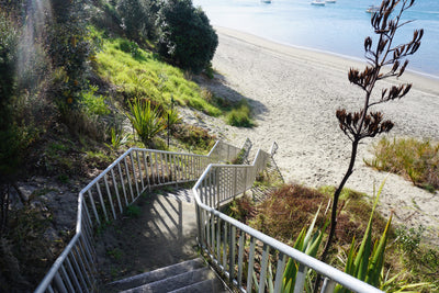 Mangawhai beach aluminium handrail