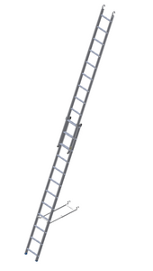 Clip-on Rolling Scaffold Tower Extension Ladder