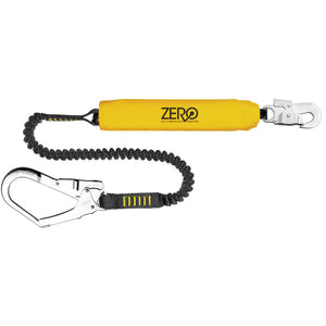Zero Stretch Single Elasticated Lanyard w/ Scaff Hook - 2m