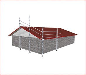 EASYRAIL HALF GABLE END &amp; 6.0M OF STRAIGHT EDGE PROTECTION ASTRID APPROVED